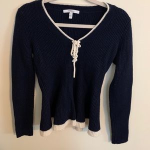 Derek Lam 10 Crosby Lace Up Sweater